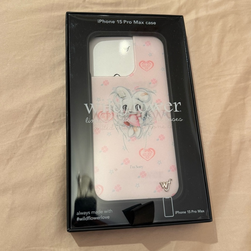 WILDFLOWER I’M SORRY PETRA COLLINS PINK WOUNDED BUNNY CASE IPHONE 15 PRO MAX